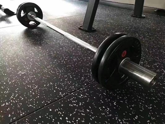 EPDM DOT Recycled Rubber Flooring Tiles Mat for Gym Machines on Black Ground Non-Toxic Features