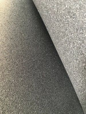 Manufacturer of Non-Slip Surface Black Base Recycled Rubber Rolls Flooring with Colorful EPDM Crumbs for Home and Commercial Gym Flooring