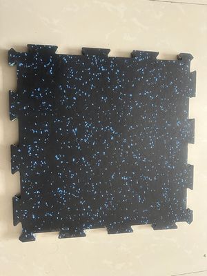 Simple Install & Economical Interlocking Rubber Flooring Tiles for Home Indoor and Commercial Gym