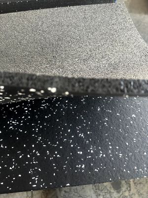 Premium 15~50 mm Recycled Tyre Rubber Flooring Mats with Colorful Fleck for Gym and Exercise Rooms