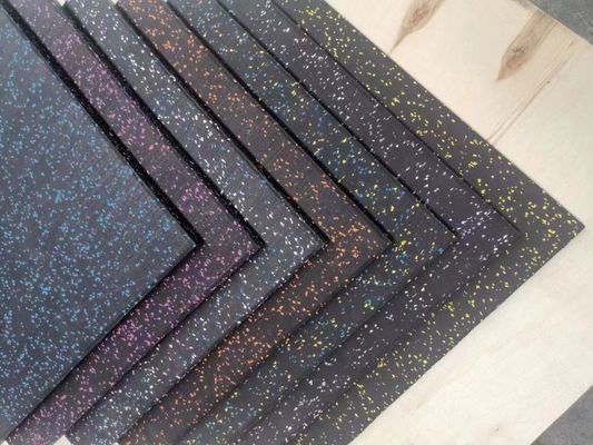Antistatic Eco-Friendly Recycled Tyre Rubber Particles Floor Covering Tiles for Wide Application Range