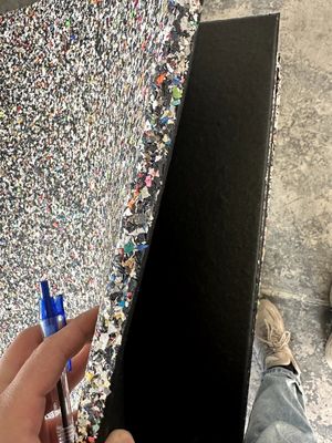 Composite Recycled Rubber Floor Tiles with Colorful EPDM Dots and Flecks for Sports Playground