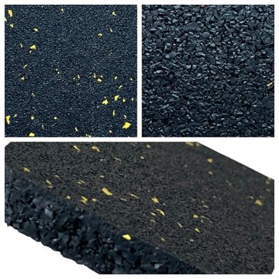 15mm-50mm Interlocking Gym Rubber Floor Tiles 0.5mx0.5mx15m Environmentally Friendly 20mm 25mm 30mm 35mm 40mm 45mm 50mm