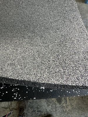 100*100cm Non Slip Safety Black Recycled Rubber Flooring Tiles with Different Color EPDM Flecks for Gym Fitness Equipment