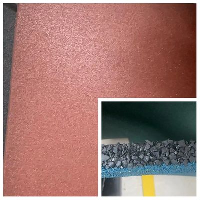 Outdoor Coloring Rubber Floor Mats 1m*1m*40mm 50mm with Grooves Bottom