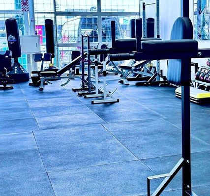 Rubber Gym Mats with EPDM Dots 1 X 1m 20mm with Colorful EPDM Flecks