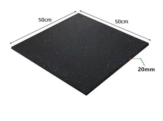Pure Color or Black Ground EPDM DOT Gym Rubber Floor Tile in Thicknesses From 15mm to 50mm Durability and Slip Resistant